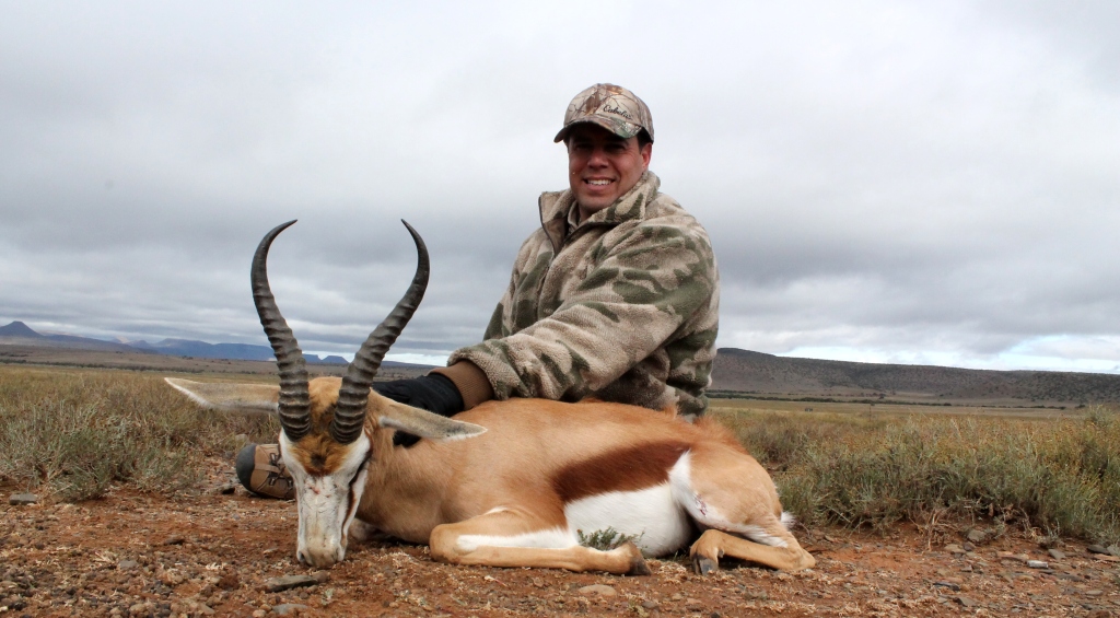 Chris Perdomo with a well earned Springbuck.