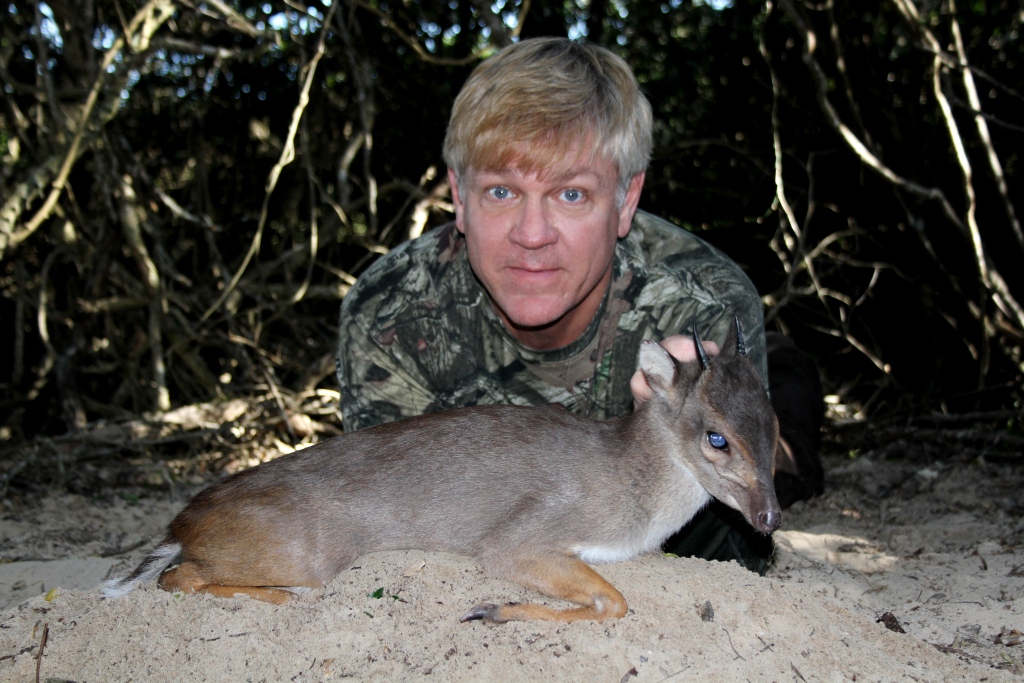 A Blue Duiker in the coastal forest, adjacent to the Indian Ocean, is always an exciting prospect. Lawrence's ram being the first we've ever taken with a hand gun - no easy feat to say the least.
