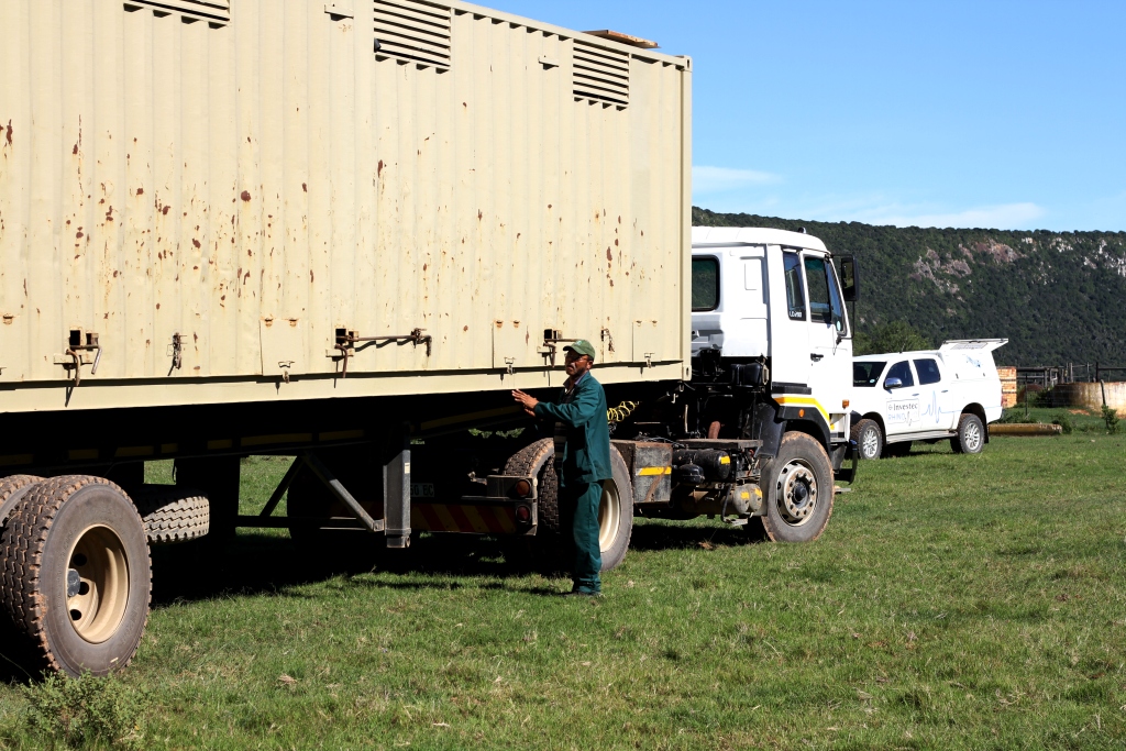 A couple last checks on the loading was done, and then they were off to their new home!
