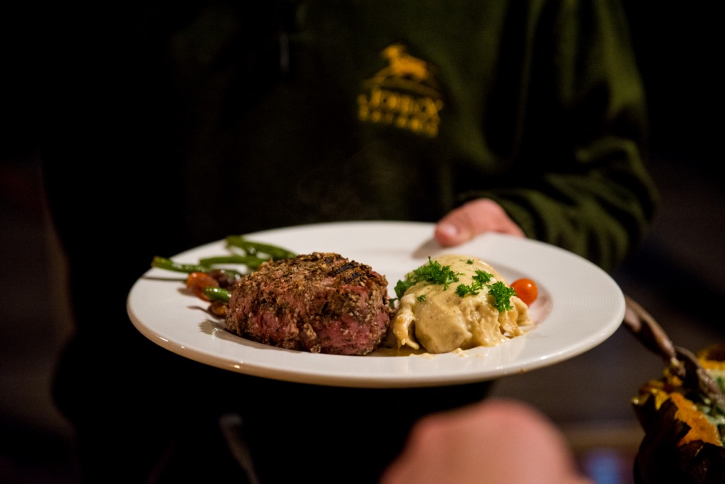 Enjoy the option of various wild game on a daily basis..