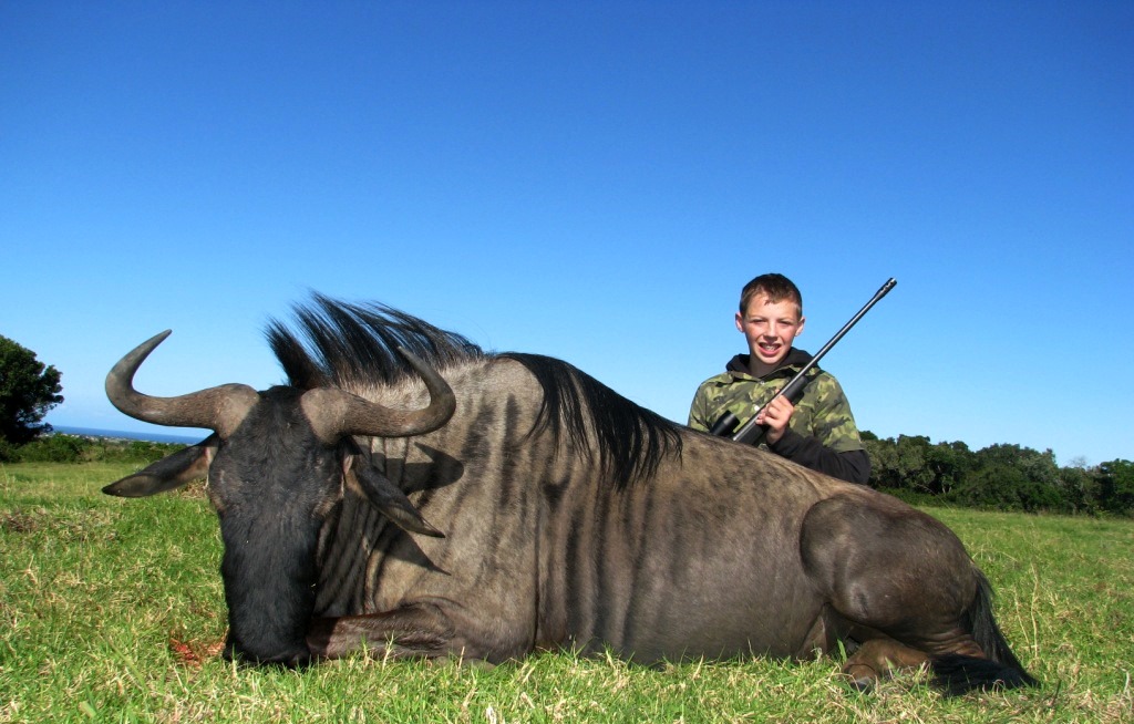 For Cole - a champion of a young hunter, there were many memorable hunts, but his Blue Wildebeest was the highlight of a plan to outwit a smart old bull. Well done young man!