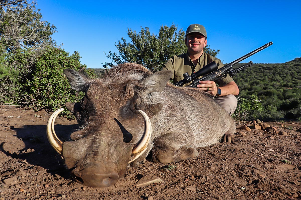 Larence Feuer on safari with John X 4