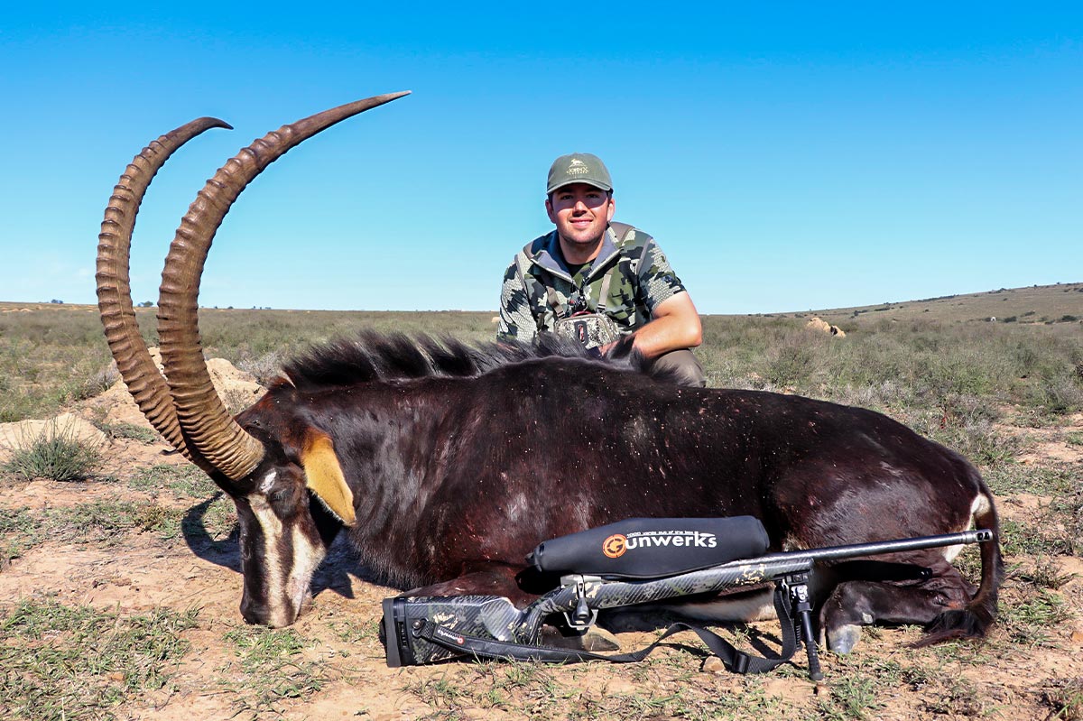 Larence Feuer on safari with John X 6