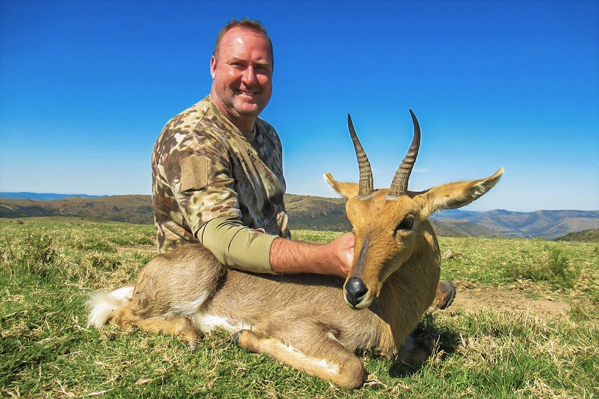 George Gibson hunting with John X 2