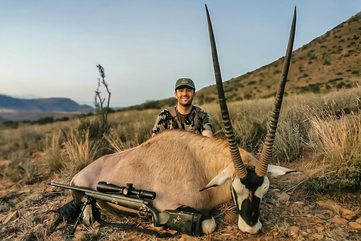 Larence Feuer on safari with John X 12
