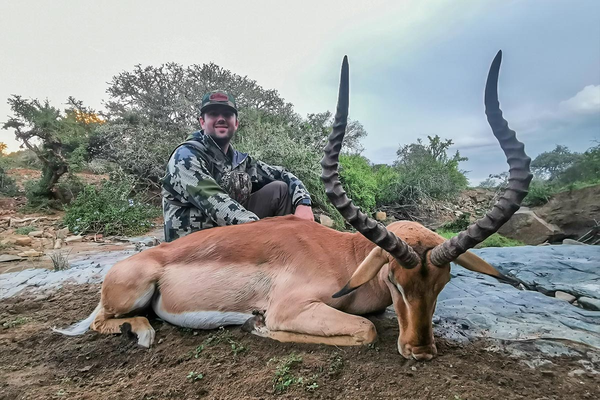 Larence Feuer on safari with John X 13