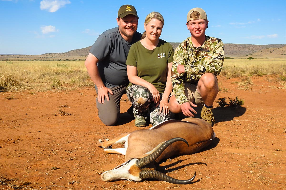 Petersen Family on safari with John X 17