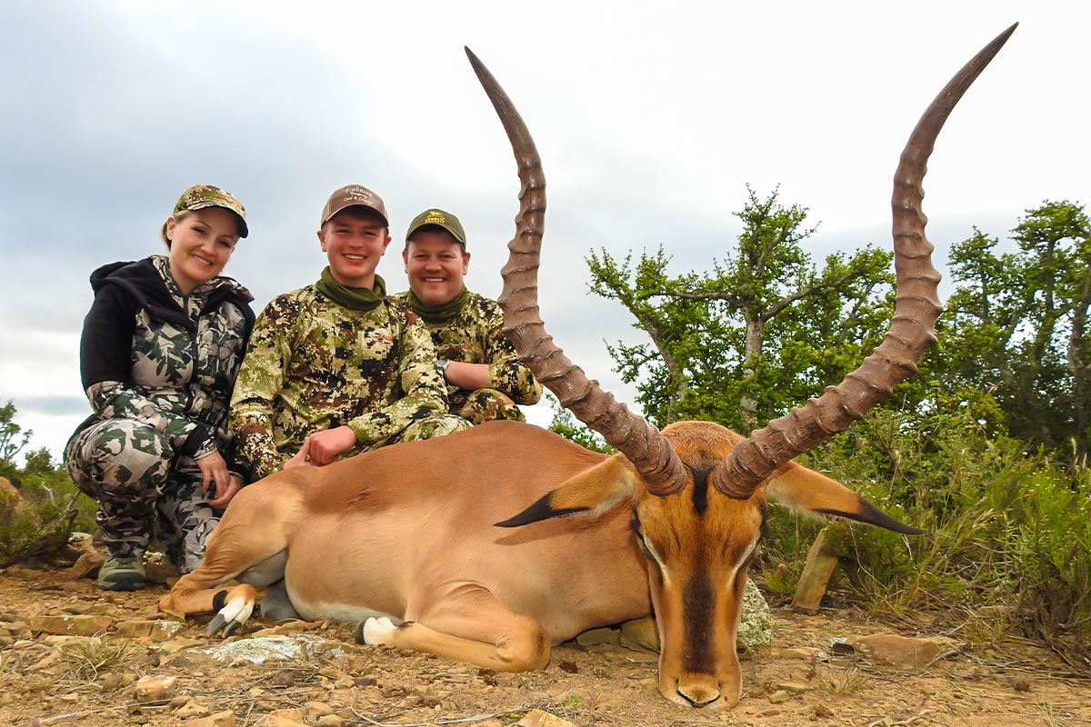 Petersen Family on safari with John X 5