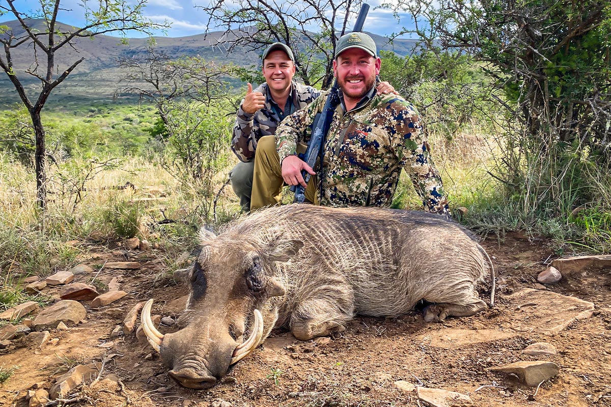 Justin in Africa with John X and Trophy House Taxidermy 6
