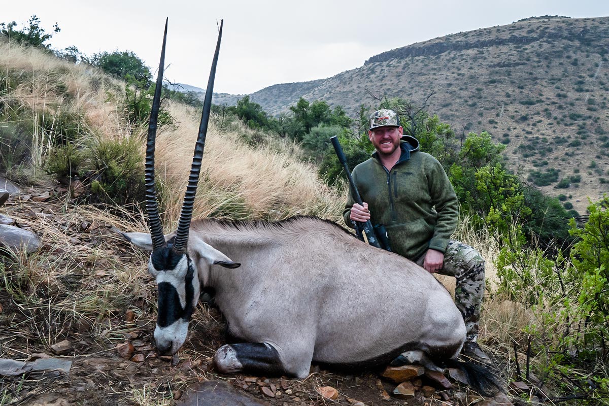 Justin in Africa with John X and Trophy House Taxidermy 16