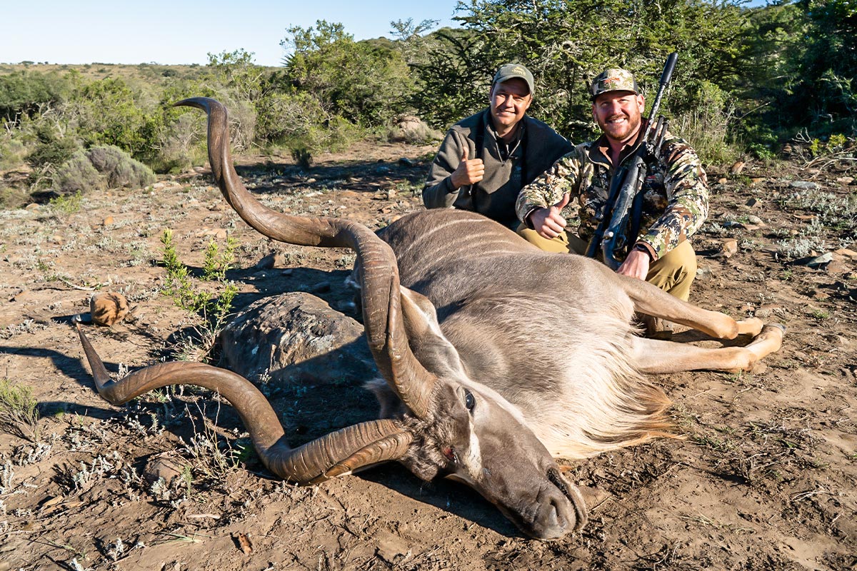 Justin in Africa with John X and Trophy House Taxidermy 12