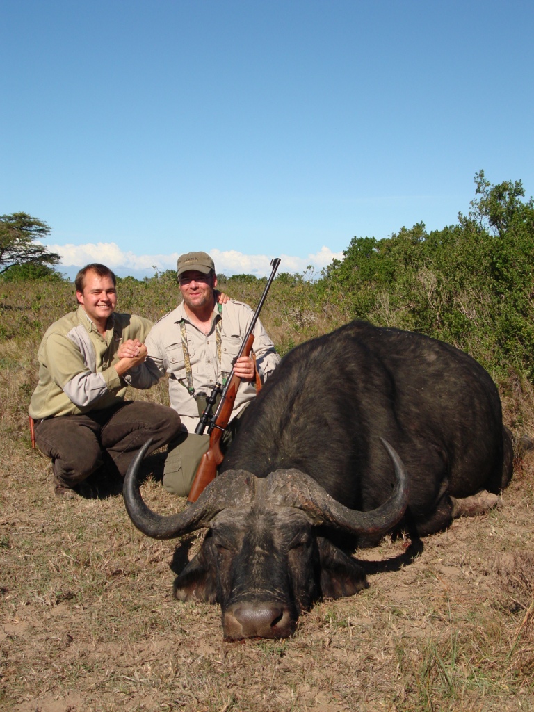Brett took this great Cape Buffalo earlier in his hunt.