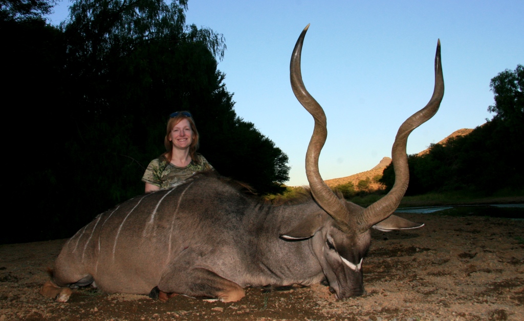 For Sabrina it was her near perfect Kudu - the spotting, stalk, set up and tense moments prior to the old bull stepping into the only available clearing before squeezing off the 300 win mag - we both knew it was as perfect a hunt as we could ever have dreamt of. Not to mention the view!