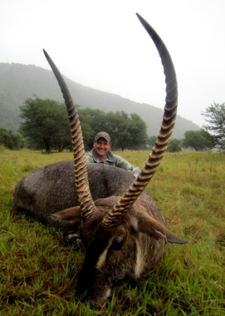 As for a first timer to Africa, Brian Gebeke may never quite realize what he bumped into on his first safari. Could it be the Waterbuck of the season ALREADY?
