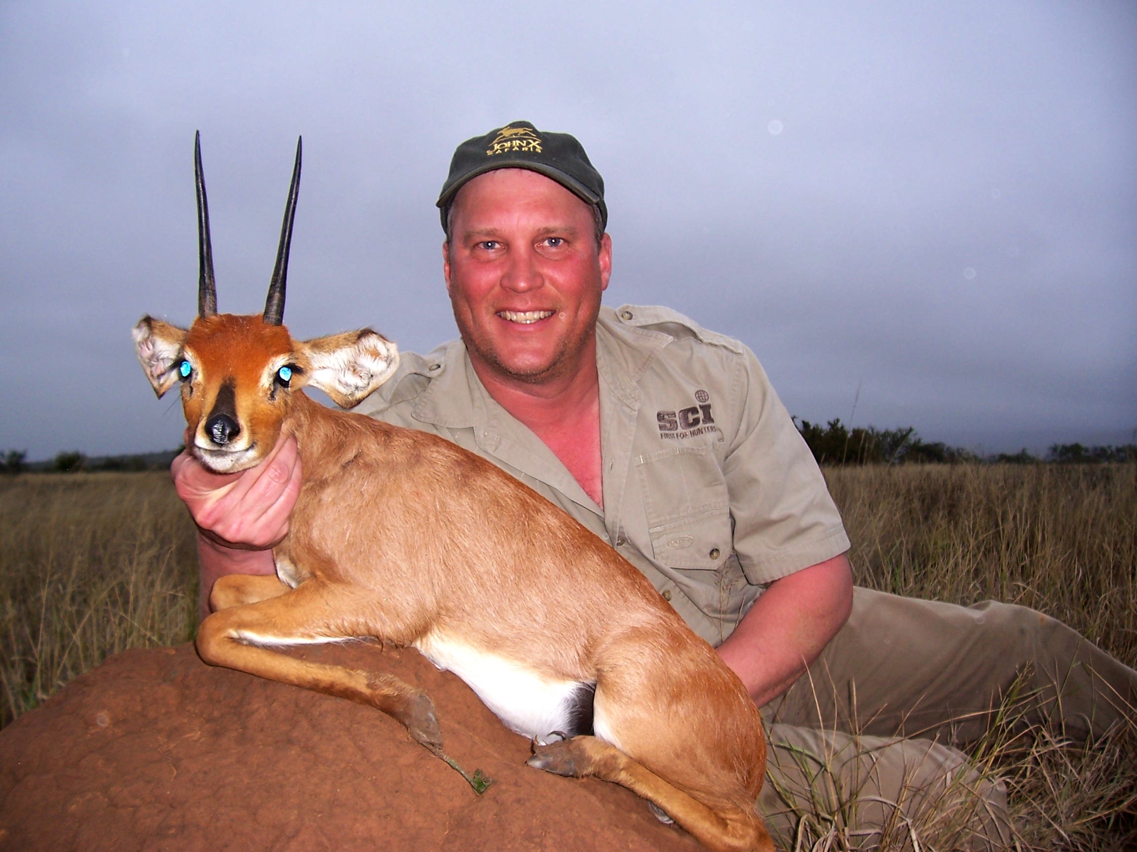 Jeff Edland saw the hunting gods smilling down on him with beams of luck. So many great trophies, only one to choose - we went with one of our favourites, a world class Steenbuck!